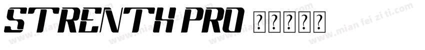 strenth pro字体转换